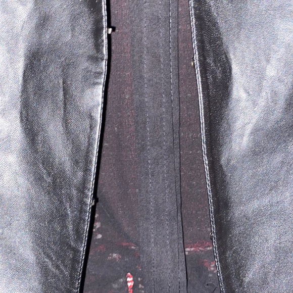 Zara Trafaluc tweed jacket with faux leather zipper pockets Size M - Picture 7 of 13